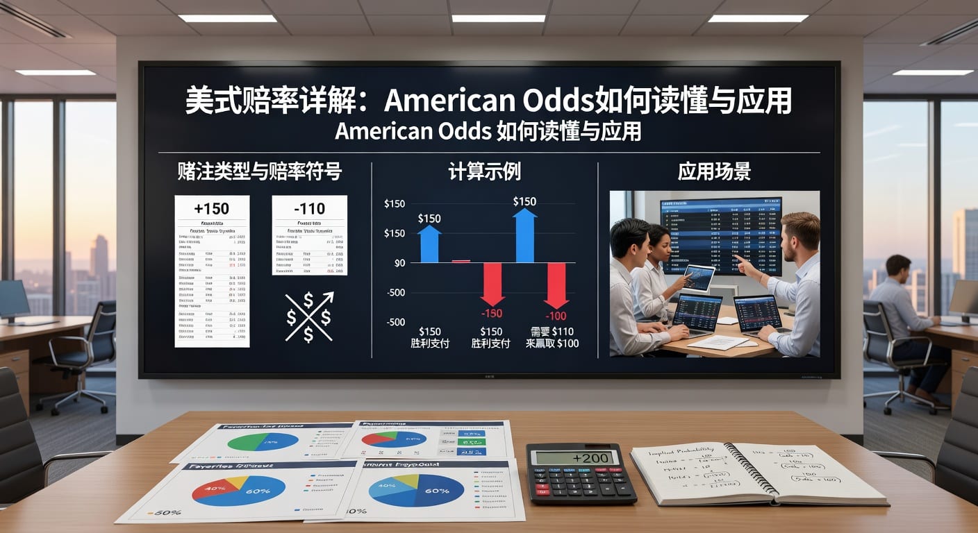 美式赔率 American Odds：企鹅体育解析计算、应用与投注策略